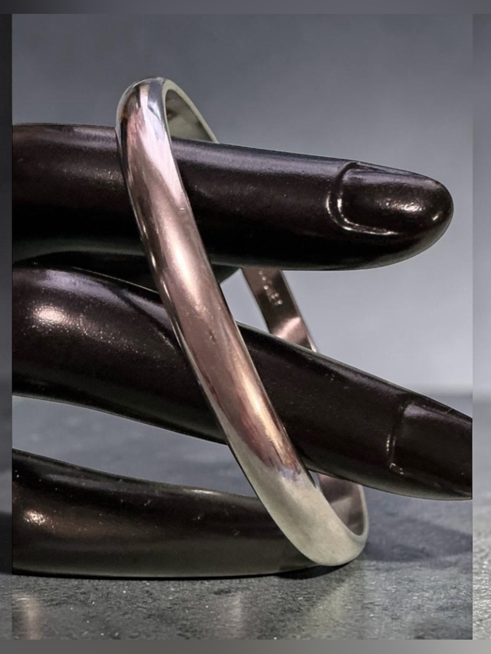 🎉Monet Sleek Black and Silver Bracelet
